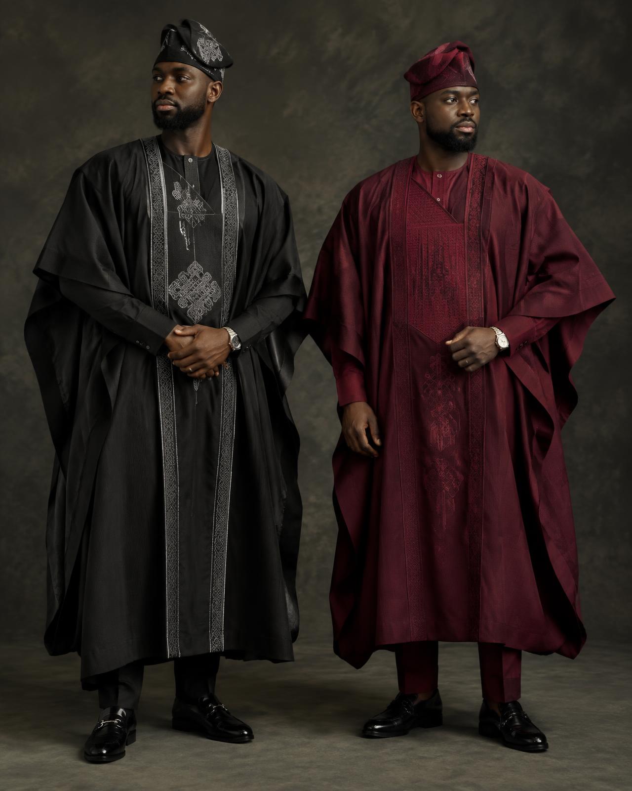 Midnight Groom Agbada — Agbada sample design