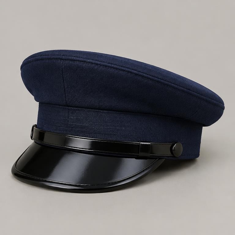 Navy Peak Cap — Caps sample design