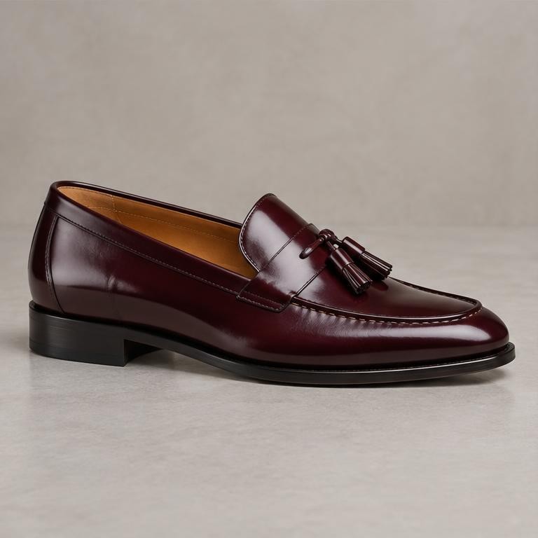 Oxblood Tassel Loafer — Shoes sample design